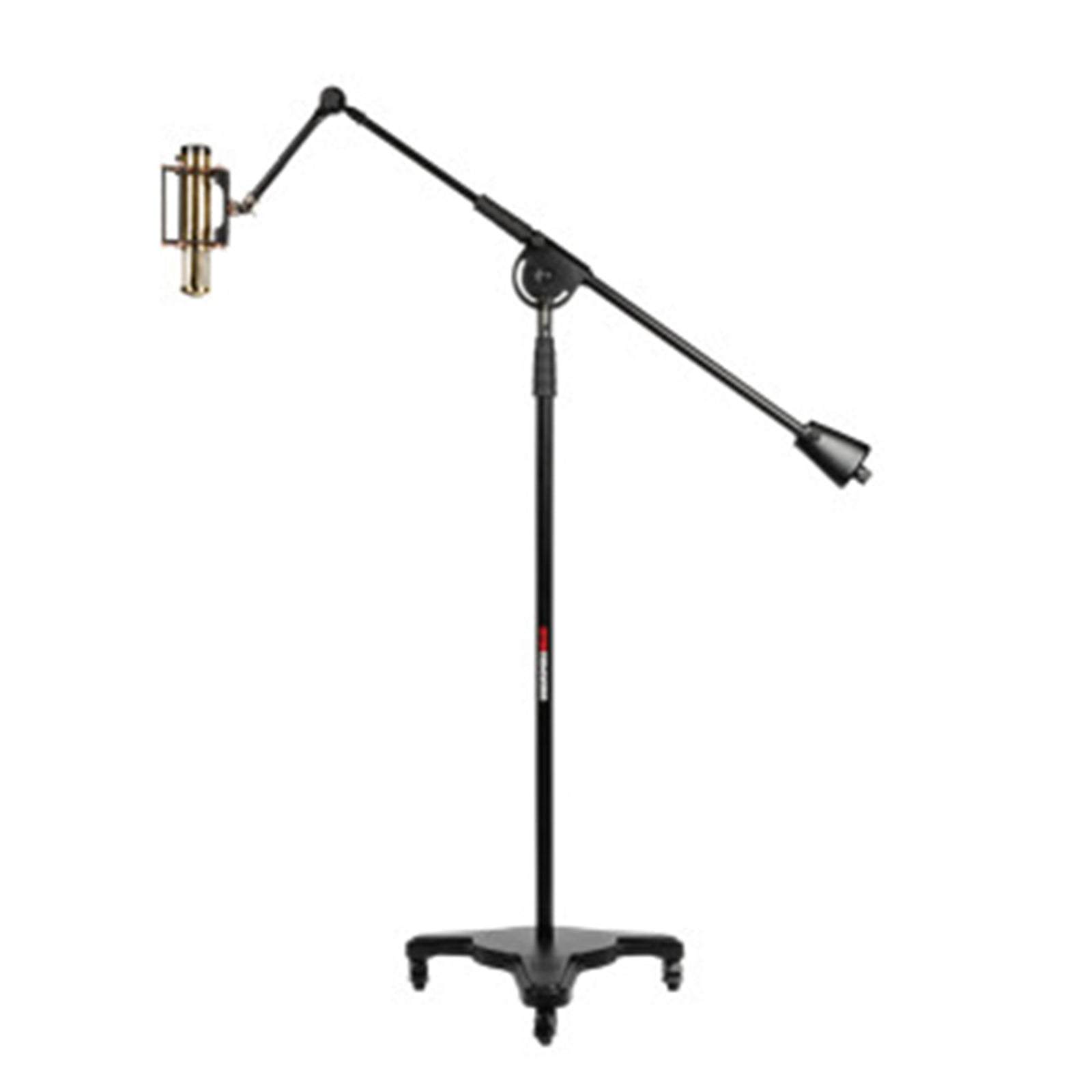 Gator GFW-MIC-STBM2000 Adjustable Studio Mic Boom Stand with Weighted Base and Locking Casters