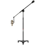 Gator GFW-MIC-STBM2000 Adjustable Studio Mic Boom Stand with Weighted Base and Locking Casters