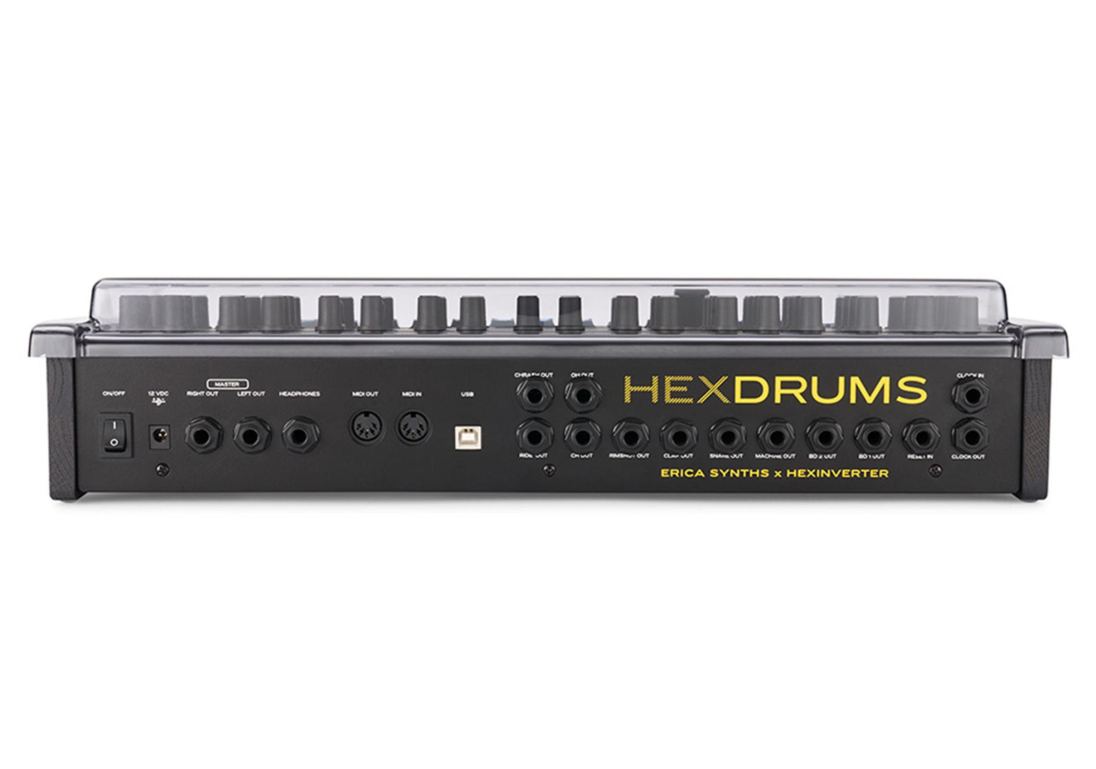 Decksaver PC-HEXDRUMS Protective Cover for Erica Synths Hexdrums - Soft-Fit