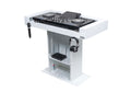 Headliner HL30001 Malibu Portable DJ Podium with Countertop and Base Column - White