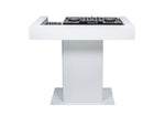 Headliner HL30001 Malibu Portable DJ Podium with Countertop and Base Column - White