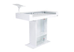 Headliner HL30001 Malibu Portable DJ Podium with Countertop and Base Column - White