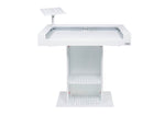 Headliner HL30001 Malibu Portable DJ Podium with Countertop and Base Column - White