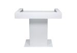 Headliner HL30001 Malibu Portable DJ Podium with Countertop and Base Column - White