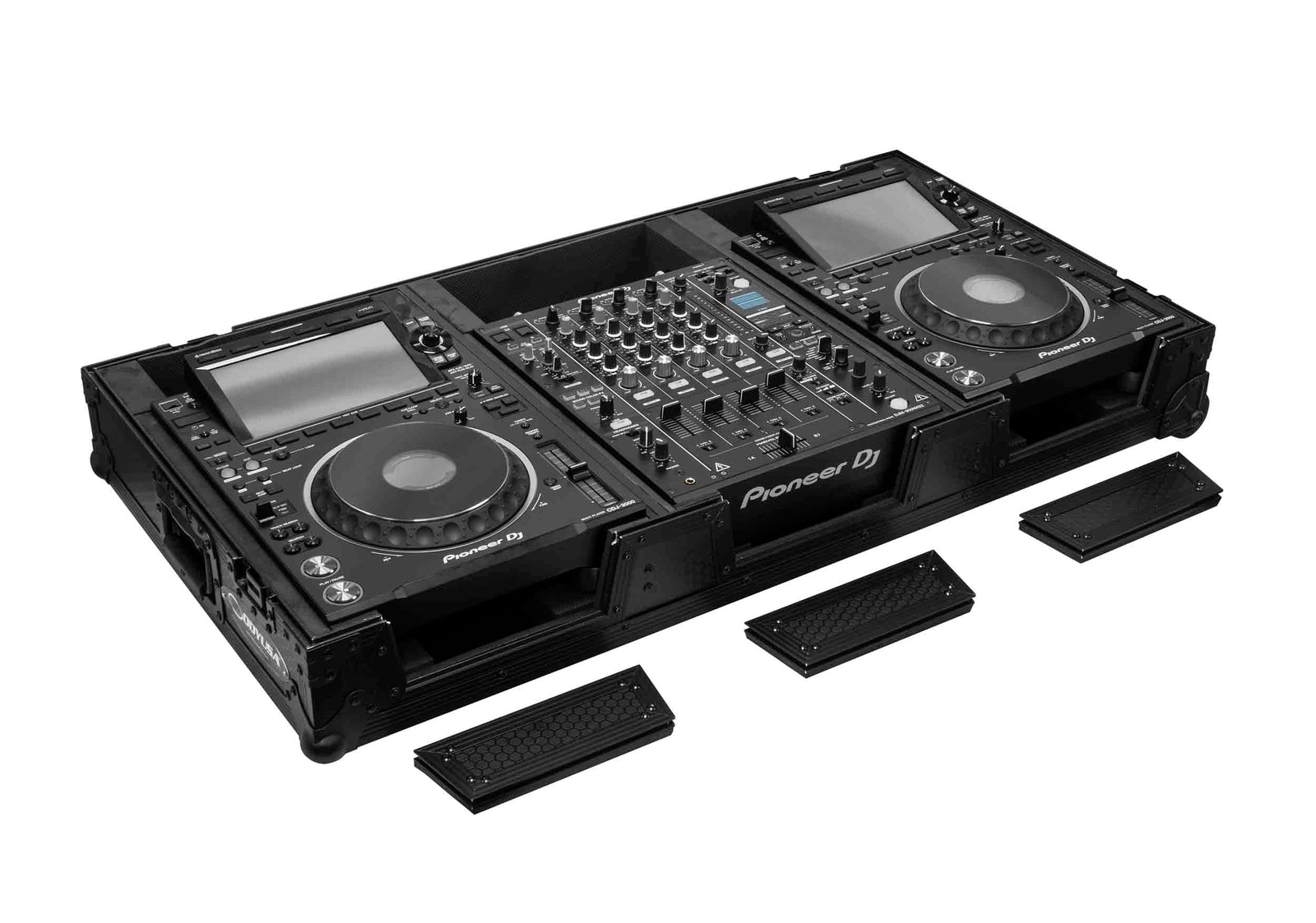 Odyssey 810158 Industrial Board DJ Case for 12" DJ Mixers & 2 CDJ-3000's
