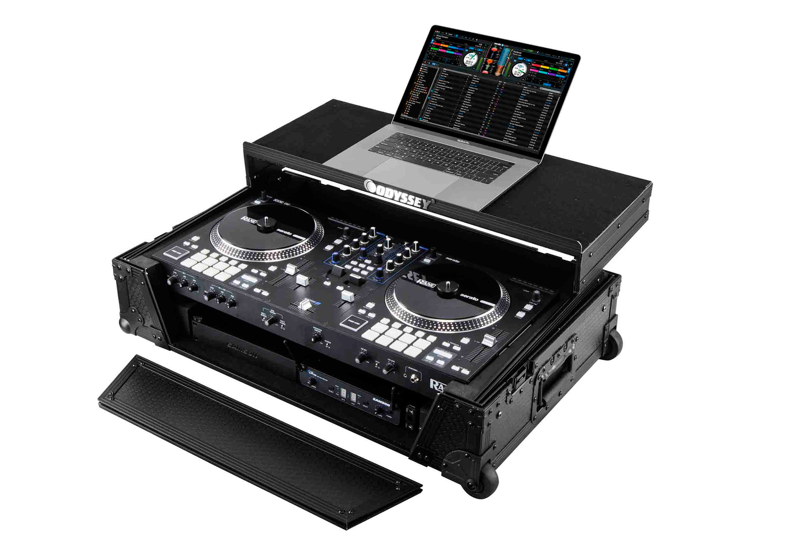 Odyssey 810264 Glide Style 1U Case for RANE ONE DJ Controller w/ Wheels