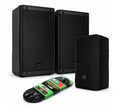 RCF ART-910A Two-Way 10" 2100W Powered Speakers Pair with Cover and ProX Cable