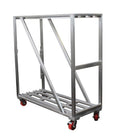 Carro de placa base Show Solutions BPCART4848-4-R1 de 48" x 48" con estructura elevada - Capacidad para 4 placas
