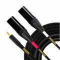 Câble accessoire Mogami GOLD 3.5 2 XLRM 06 - TRS mâle 3,5 mm vers double XLR mâle gauche/droite - 1,8 m