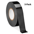 Uline S-26039BL, Black Professional Electrical Tape - 3/4" x 22 yds - 5-Pack