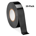 Uline S-26039BL, Black Professional Electrical Tape - 3/4" x 22 yds - 20-Pack