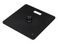 Show Solutions BP1919-STEEL-FLAT-1F Heavy-Duty Steel 19" x 19" Base Plate with 1.5" Schedule 40 Welded Flange