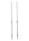 ProX X-POLARISWHX2POLES Ensemble de poteaux de haut-parleur Polaris - Paire de poteaux de haut-parleur M20 réglables avec sac - Blanc