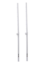 ProX X-POLARISWHX2POLES Polaris Speaker Pole Set - Pair of Adjustable M20 Speaker Poles with Bag - White
