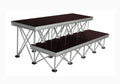 Show Solutions DD4812R16H Elevador de escalón de escenario plegable de 16" para tarimas de superficie dura de 48" x 12"