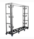 Show Solutions LBRR Rolling Rack for 6 Lamp Bars with Heavy-Duty Casters