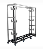 Show Solutions LBRR Rolling Rack for 6 Lamp Bars with Heavy-Duty Casters