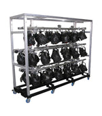 Show Solutions LBRR Rolling Rack for 6 Lamp Bars with Heavy-Duty Casters