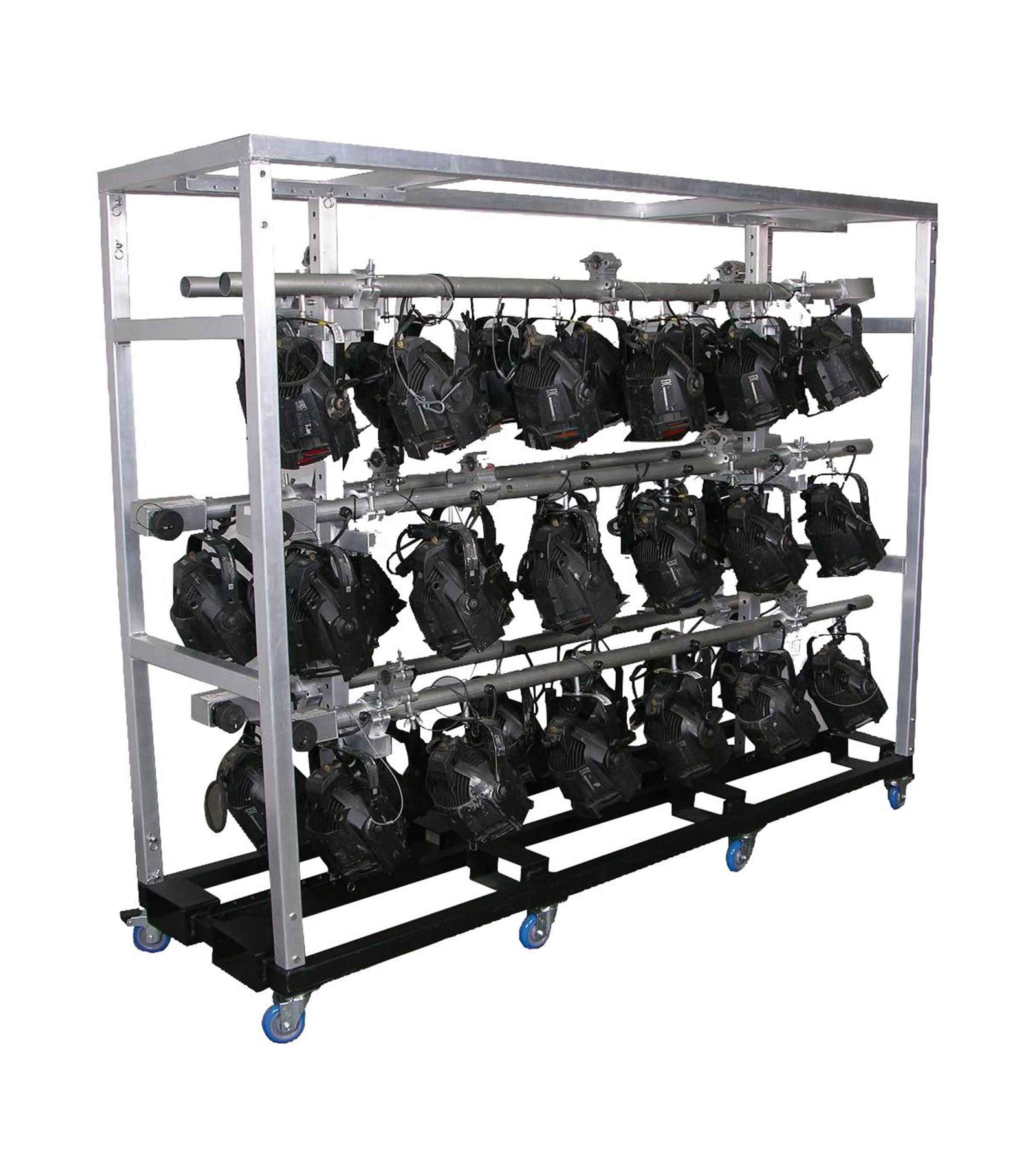Show Solutions LBRR Rolling Rack for 6 Lamp Bars with Heavy-Duty Casters