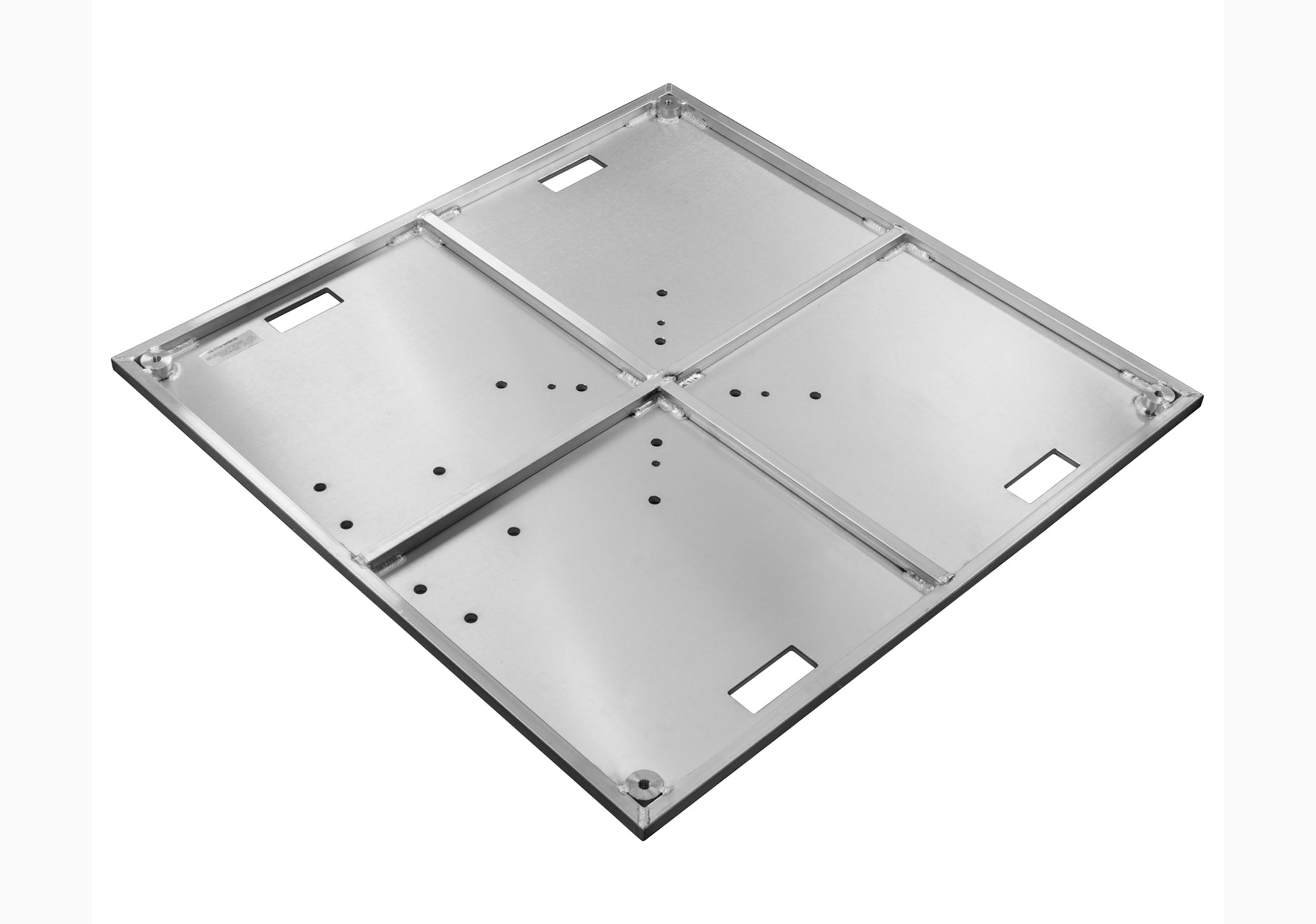 Show Solutions BP4848-ALU-R2 48" x 48" Top Plate on 2" Raised Frame - 12mm Thick