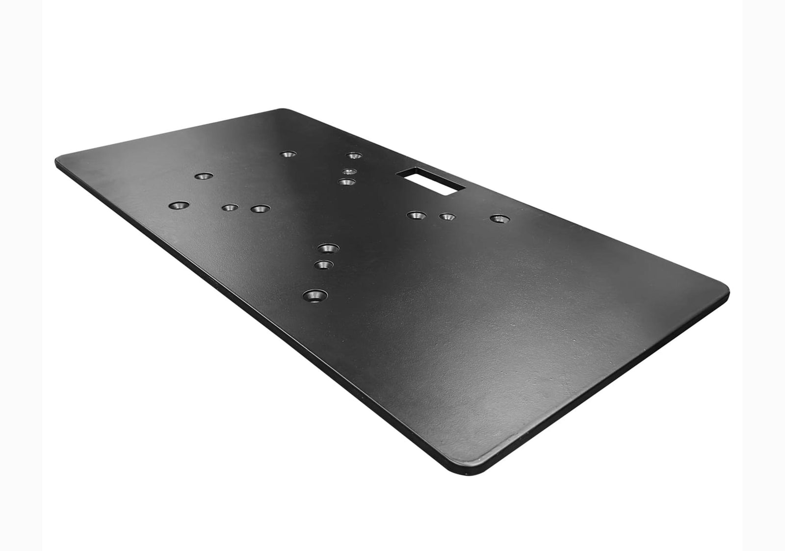 Show Solutions BP2040-ALU-FLAT-B 20" x 24" Black Aluminum Base Plate - 9mm