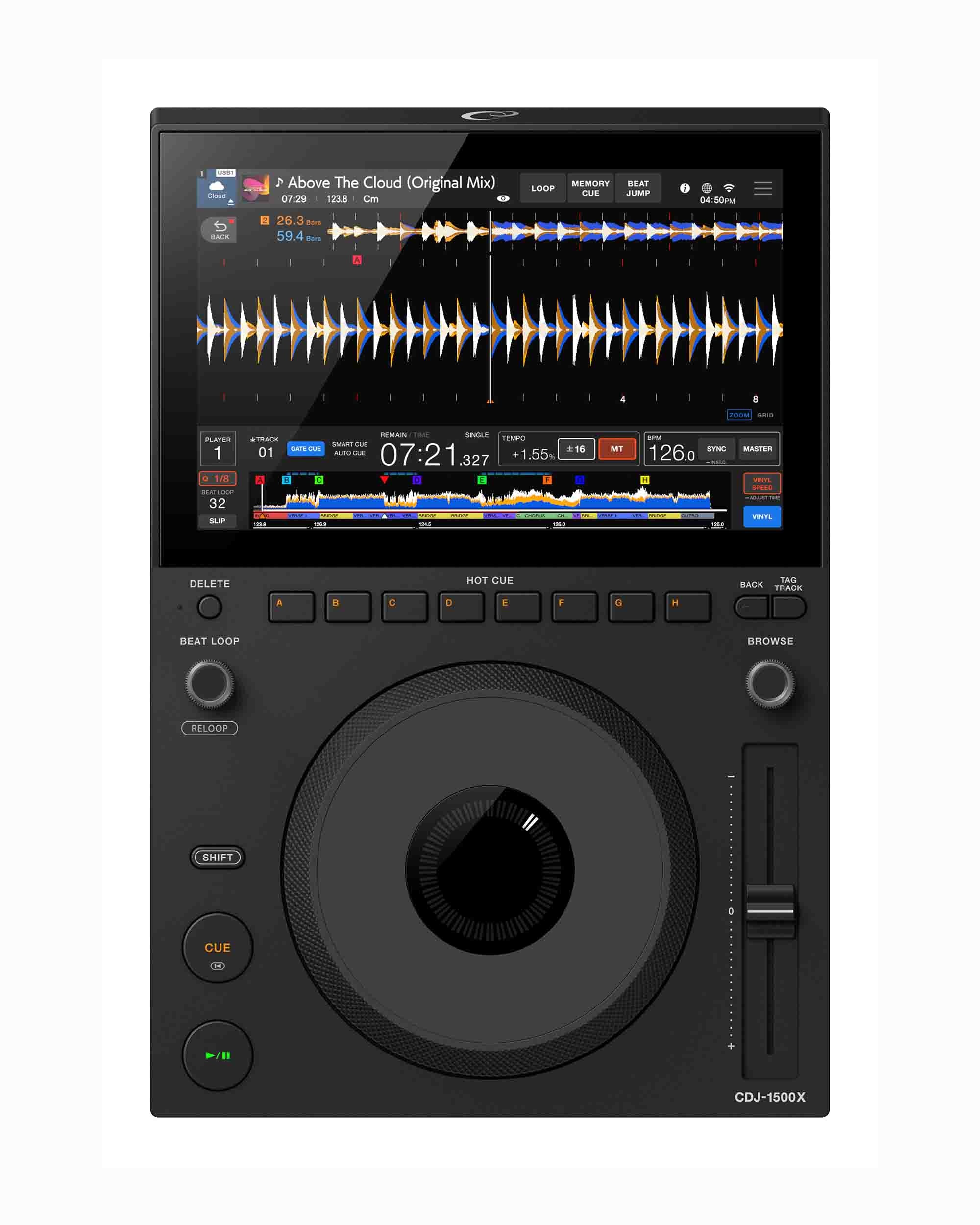 AlphaTheta CDJ-1500X DJ Media Player with Touchscreen, Streaming and R