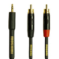 Mogami GOLD 3.5 2 RCA Cable de audio premium de 3.5mm a RCA doble con conectores fono