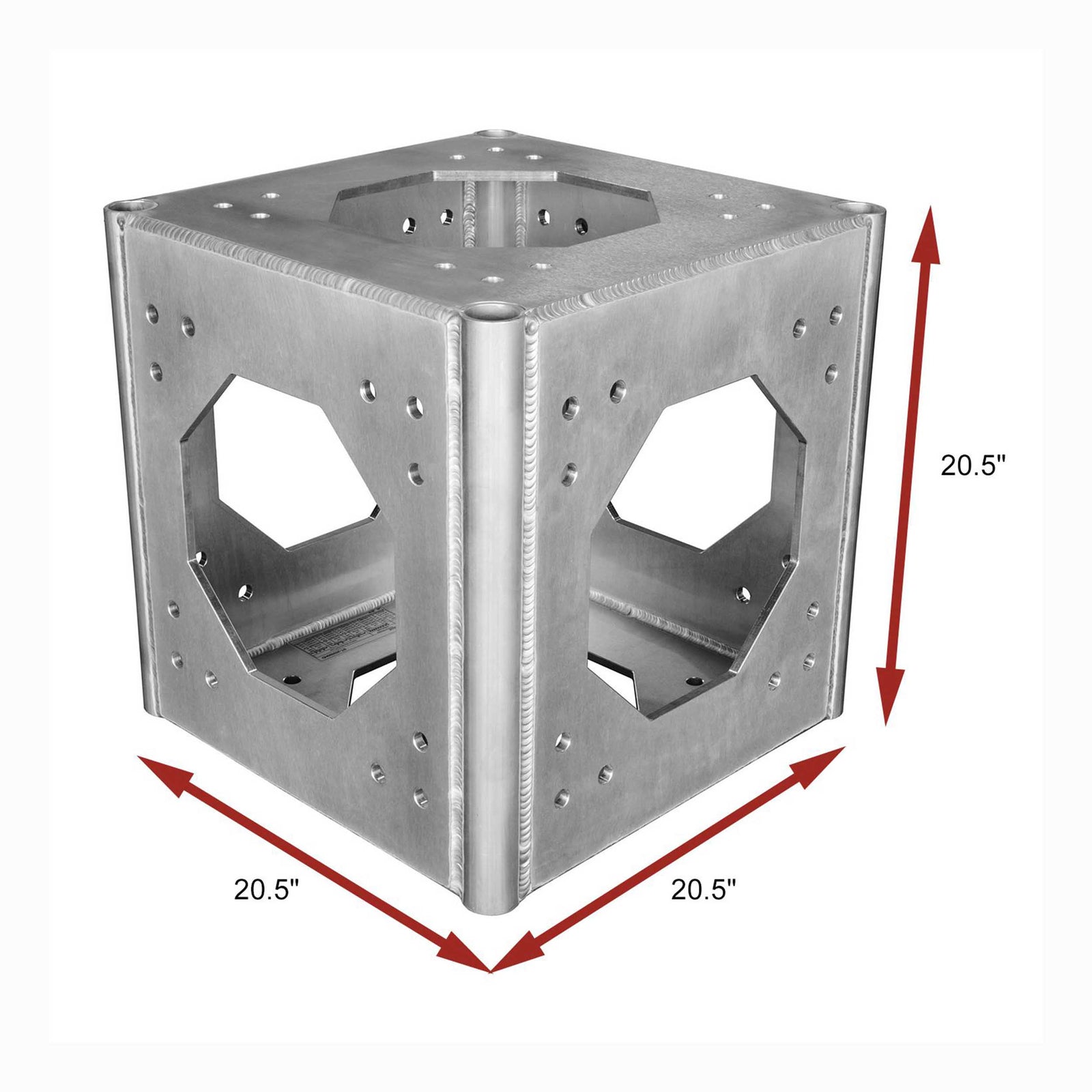 Show Solutions CB20-6WAY-HD-5 20.5" Box Truss Corner Block with 5" Center Tube