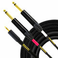 Mogami GOLD 3.5 2 TS 03 Câble audio haute performance 3 pi 3,5 mm TRS vers deux 1/4" TS