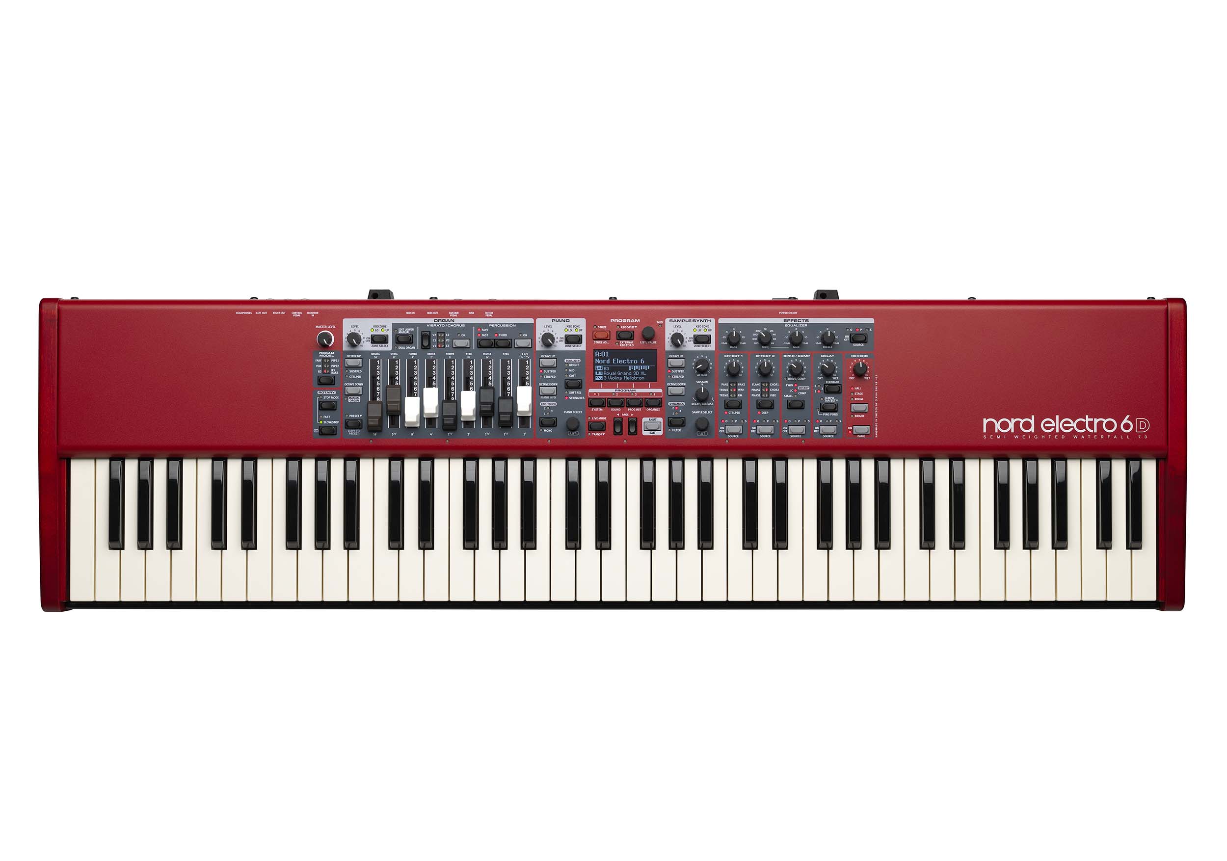 Nord NELECTRO6D-73, 73-Key Stage Keyboard with Waterfall Keys and 3-Part Multitimbral Engine