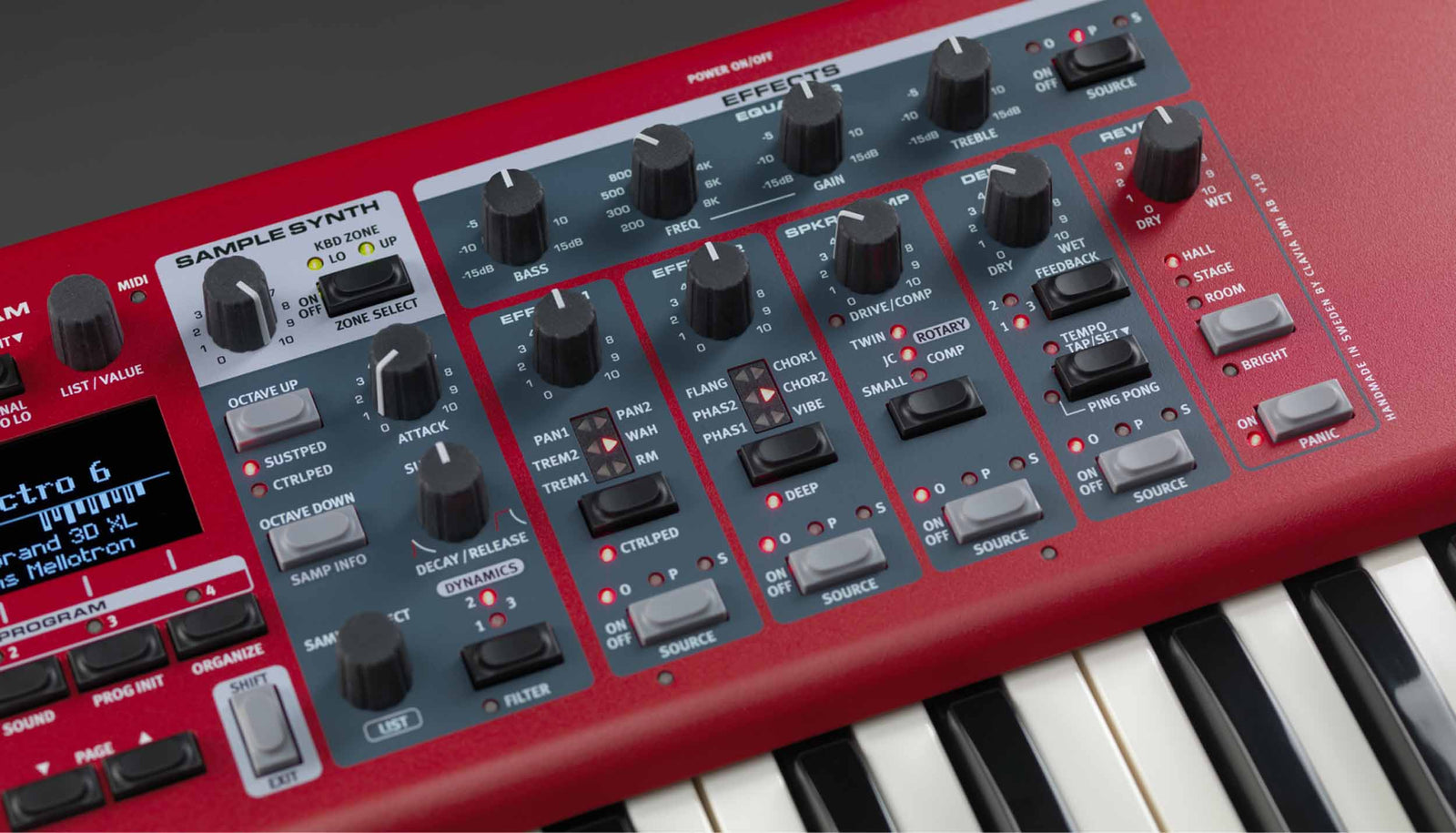 Nord NELECTRO6D-73, 73-Key Stage Keyboard with Waterfall Keys and 3-Part Multitimbral Engine