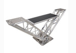 ProX XT-VERRAZANO24 V-Shape Aluminum Truss DJ Table with Elevated Monitor Shelves and 24" Base Plate