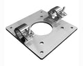 Show Solutions TCP12-2C-CENTERFIXED 12" x 12" Placa de armadura con dos medias abrazaderas Pro fijas