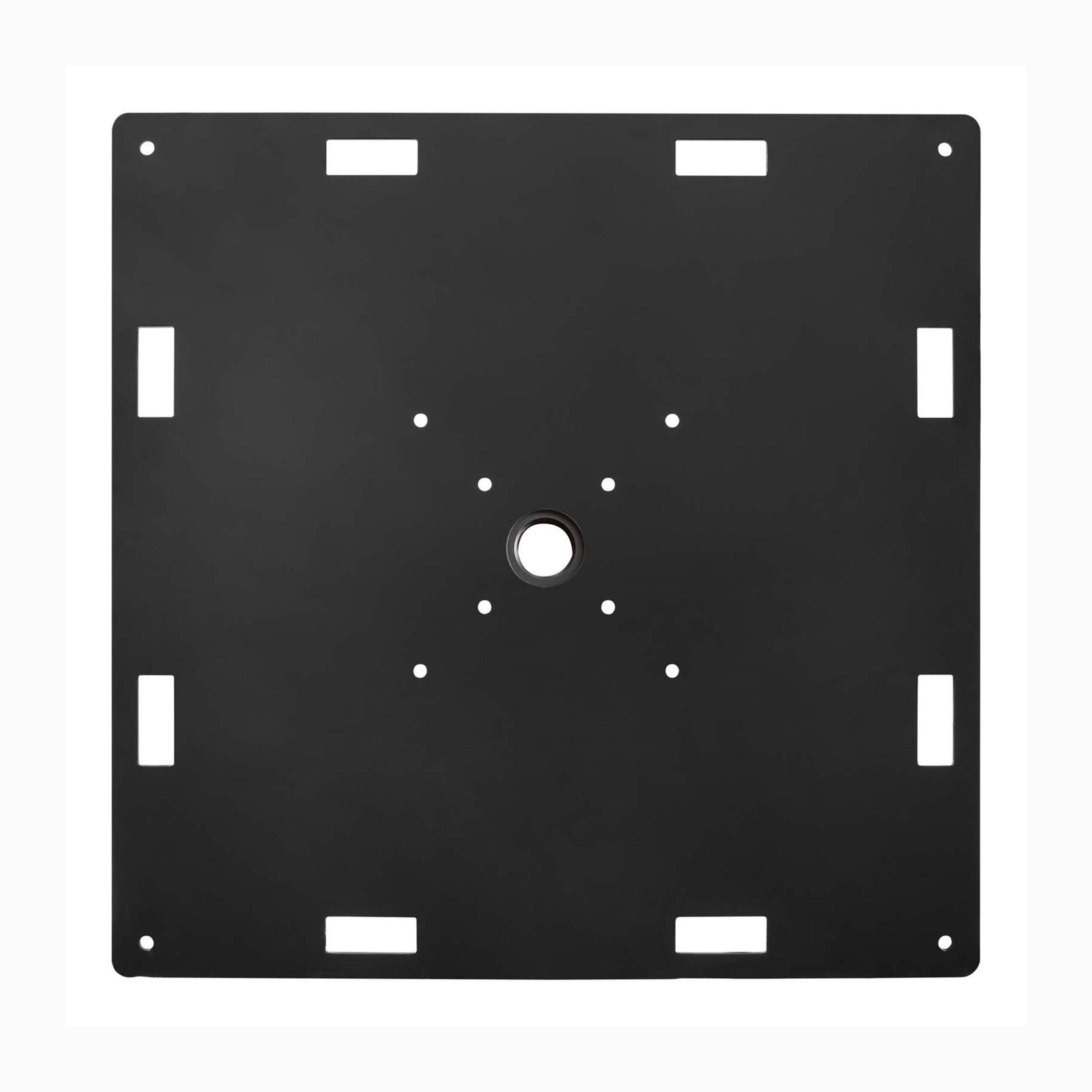 Show Solutions BP4848-STEEL-R2 Base Plate with 2" Raised Frame and Welded Schedule 40 Flange - 9mm Thick