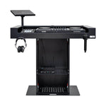 Headliner HL30000 Malibu Portable DJ Podium with Countertop and Base Column - Black