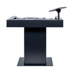 Headliner HL30000 Malibu Portable DJ Podium with Countertop and Base Column - Black