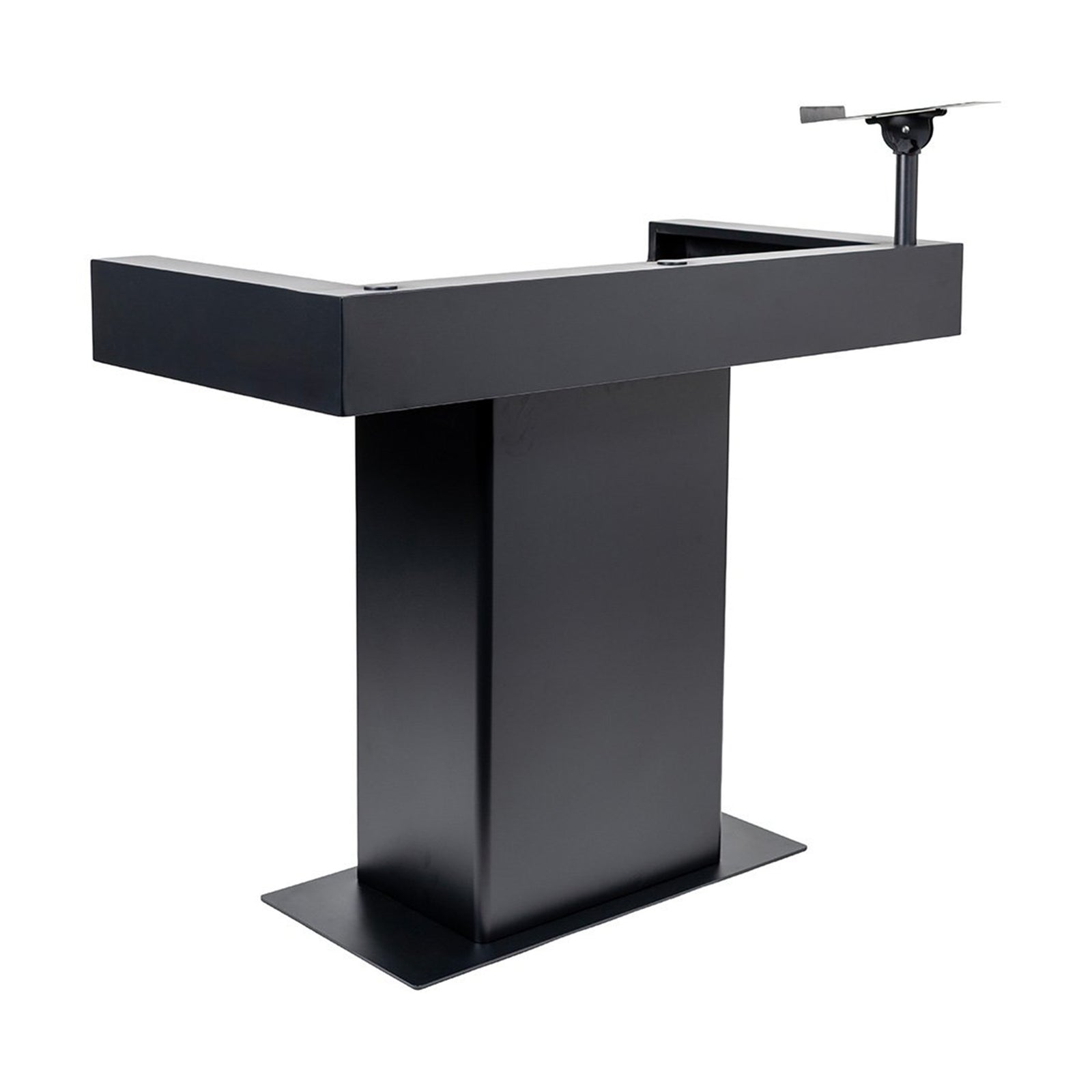 Headliner HL30000 Malibu Portable DJ Podium with Countertop and Base Column - Black