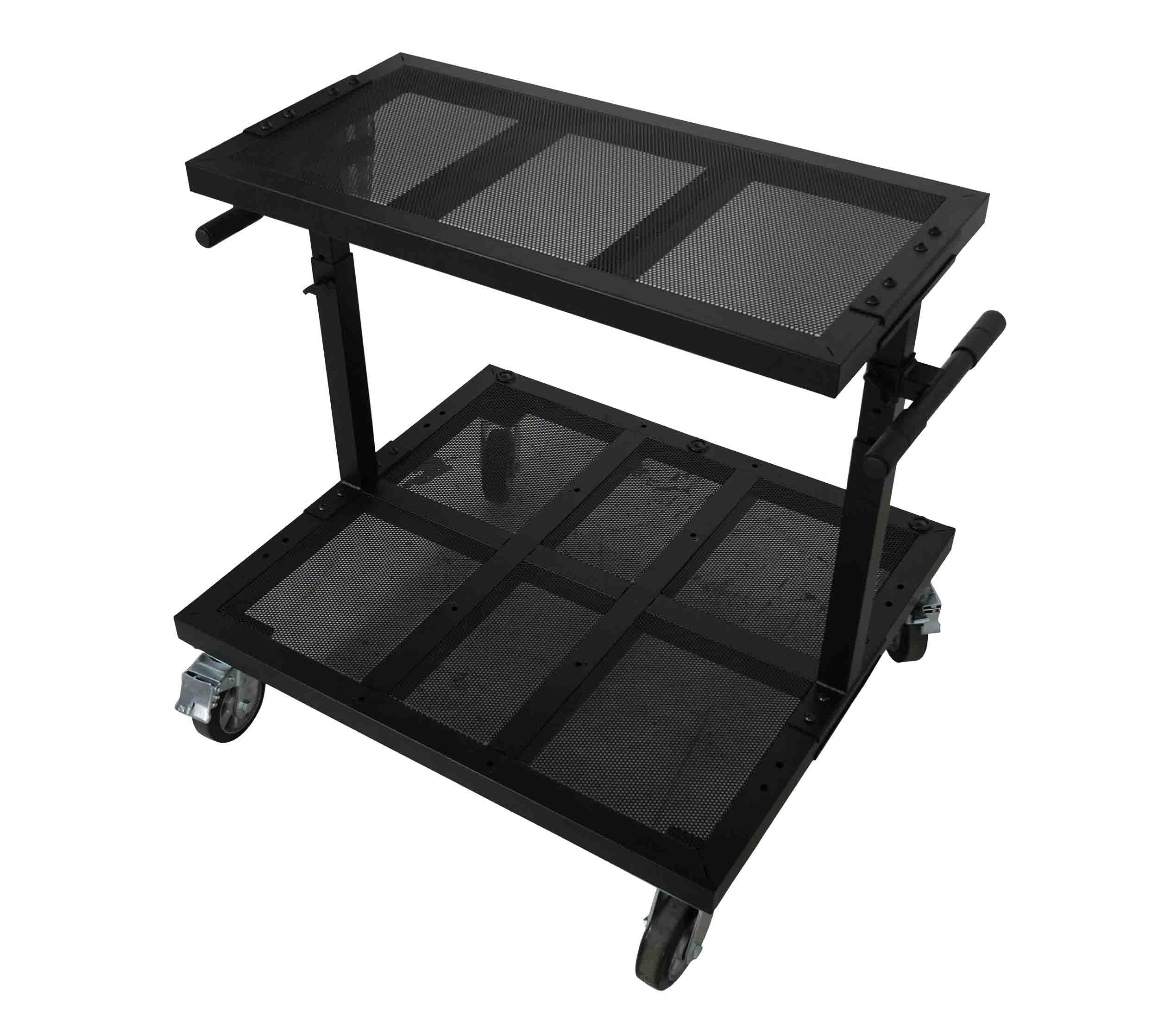 ProX X-BeatWagon Multi-Function Rolling Performance Station with Adjustable Shelf and F34 Truss Compatibility