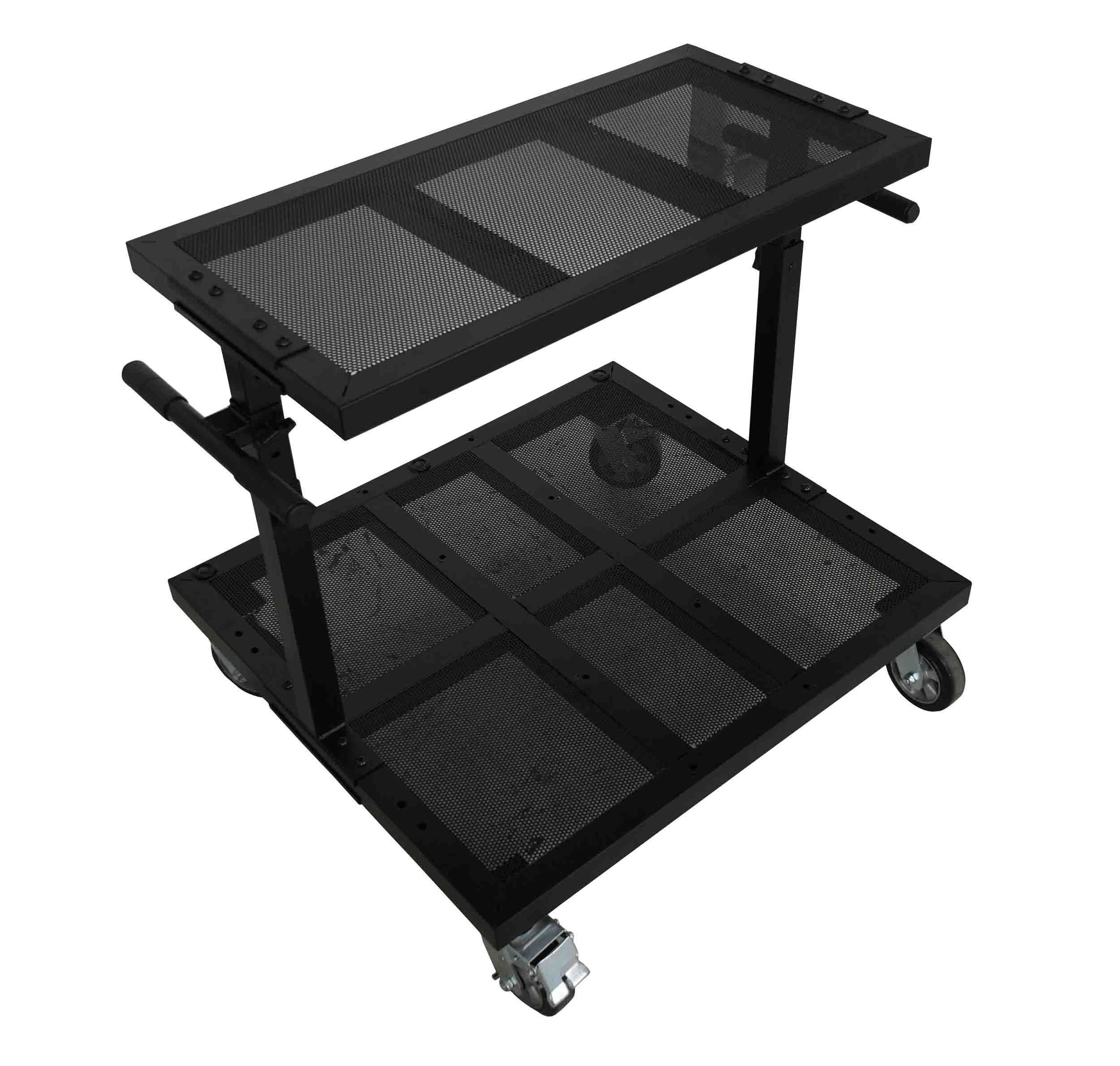 ProX X-BeatWagon Multi-Function Rolling Performance Station with Adjustable Shelf and F34 Truss Compatibility