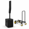 Sistema de altavoces de columna Electro-Voice EVOLVE 90 - Negro y carrito utilitario