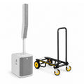 Système de haut-parleurs colonne Electro-Voice EVOLVE 90 - Blanc et chariot utilitaire