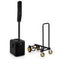 Système de haut-parleurs colonne Electro-Voice EVOLVE 70 – noir et chariot de transport
