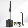 Sistema de altavoces de columna Electro-Voice Evolve 50M - Negro y carro utilitario