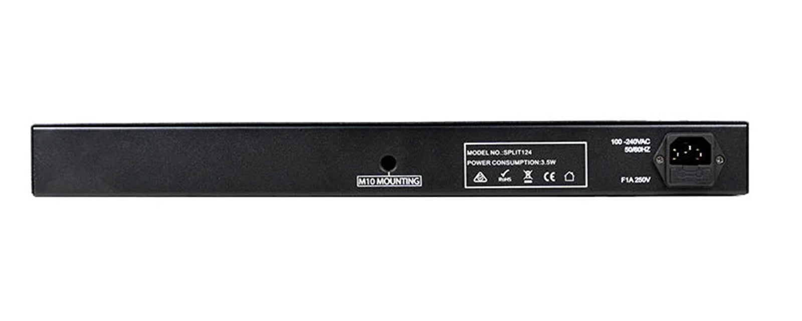 Antari Event Lighting SPLIT124 4-Way Rackmount DMX512 Splitter with Optical Isolation