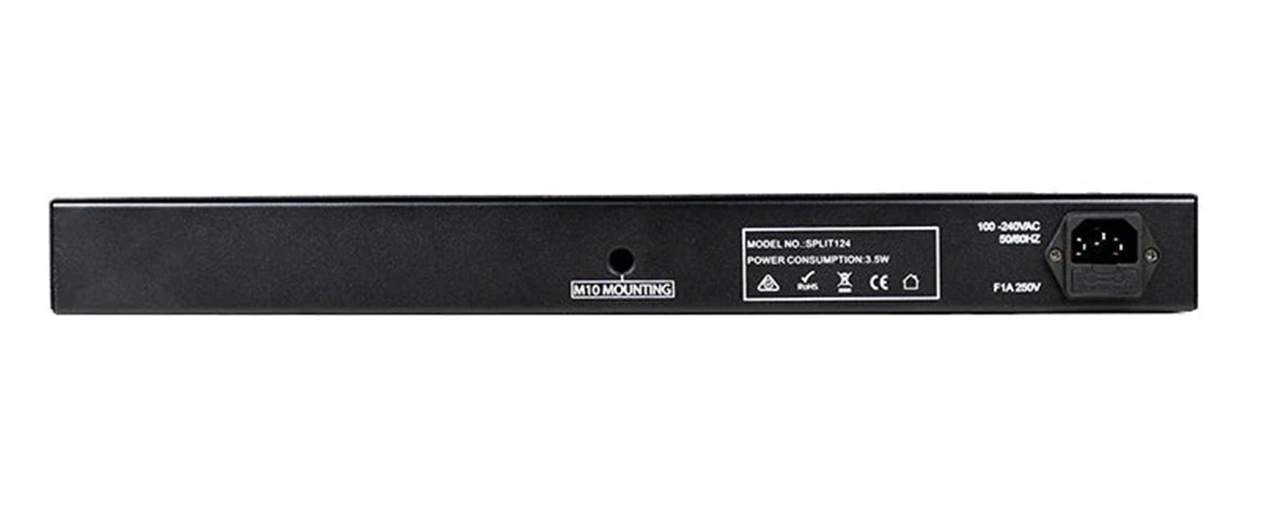 Antari Event Lighting SPLIT124 4-Way Rackmount DMX512 Splitter with Optical Isolation