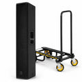 RCF NX-L24A-MK2, Enceinte Colonne Array Active 2 Voies de 2100 Watts et Chariot de Transport