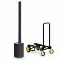 LD Systems MAUI 5 GO, système de sonorisation colonne ultra-portable sur batterie et chariot de transport