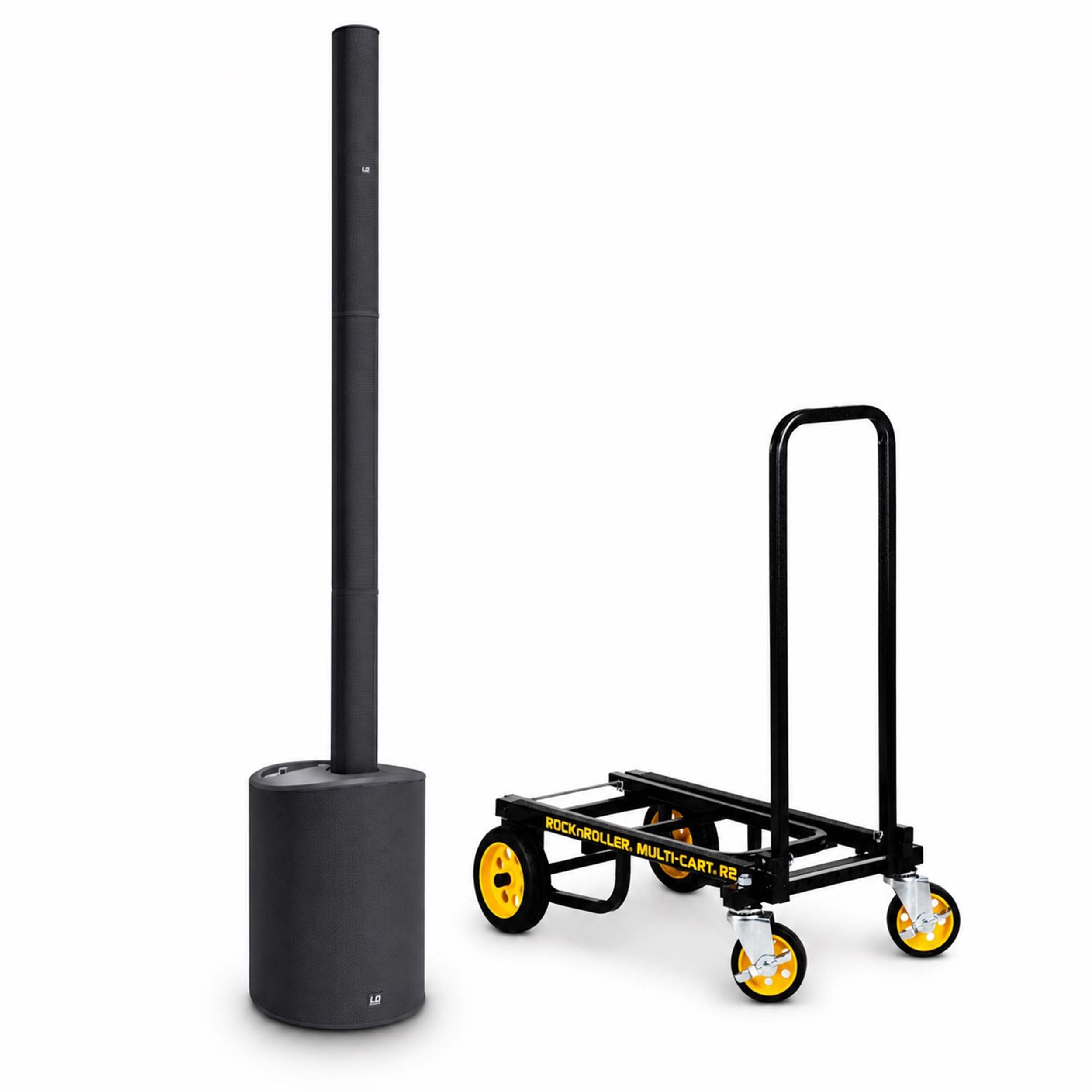 LD Systems MAUI 5 GO, Ultra-Portable Battery Powered Column PA System and Utility Cart