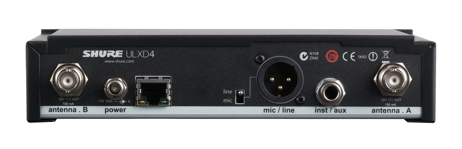 B-Stock: Shure ULXD4-H50, Single-Channel Digital Wireless Receiver - H50 (534-598 MHz)