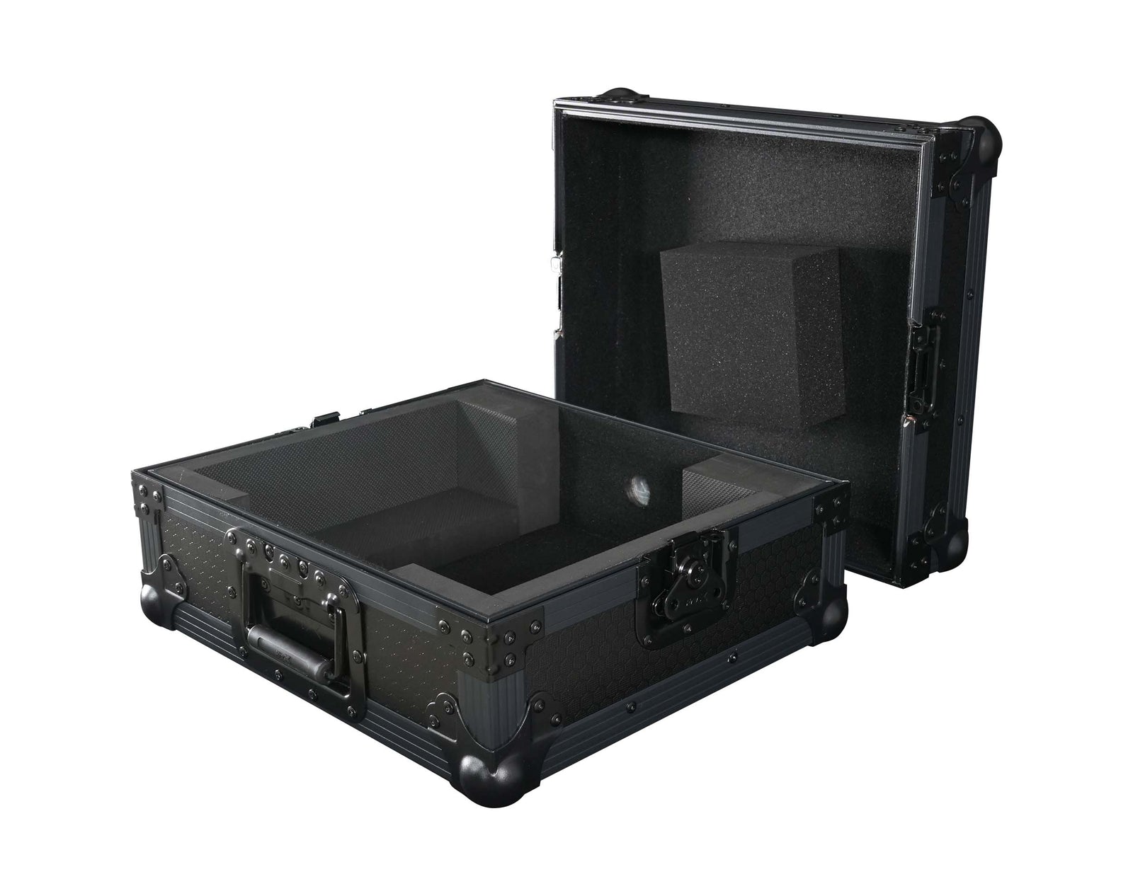 ProX XS-RP7BL All-Black Flight Case for Reloop RP-7000 & RP-7000 MK2 Turntable with Custom Foam